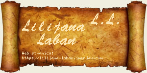 Lilijana Laban vizit kartica